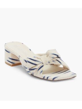 New Stuart Weitzman Sofia 45 Slide Sandal In Natural Indigo Sz 8